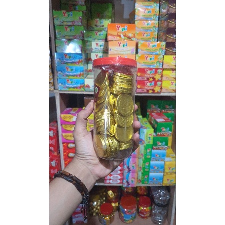 

Coklat bentuk koin isi 70 pcs