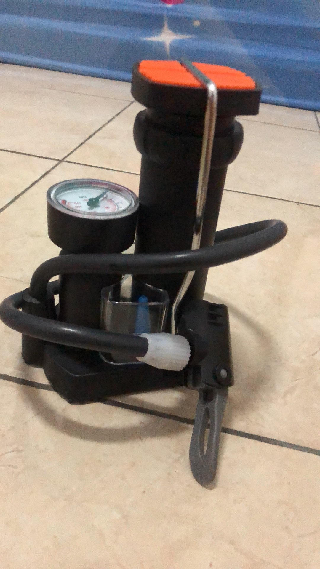 `fl00r` Pompa Sepeda Portable | Pompa Angin Injak/pompa Ban Motor Serbaguna Honor High Pressure [*]