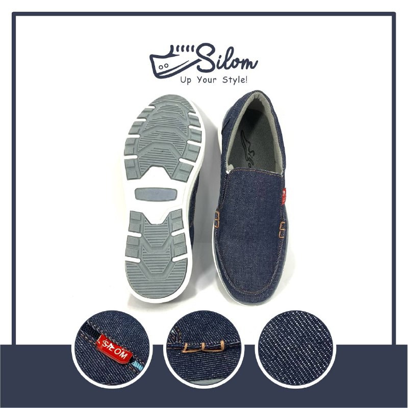 Silom sepatu kasual dengan bahan levis sepatu pria size 38-43!!!