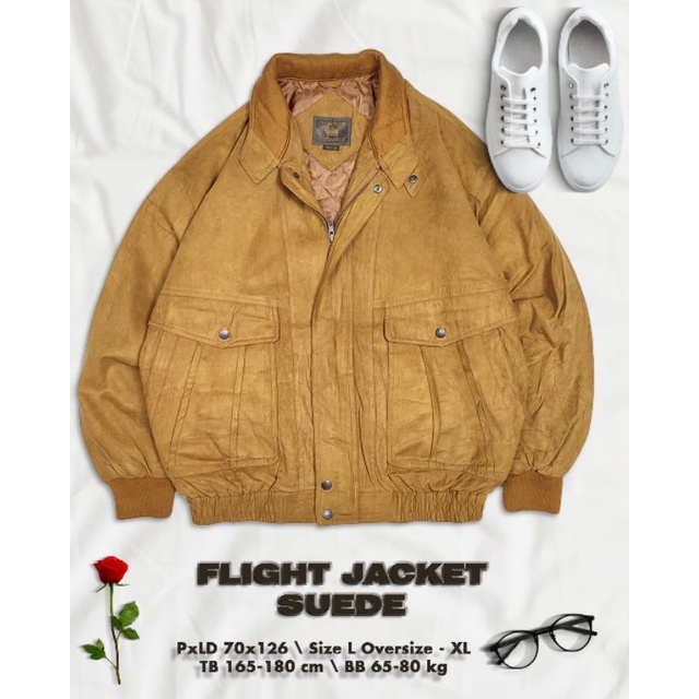 suede flight jacket