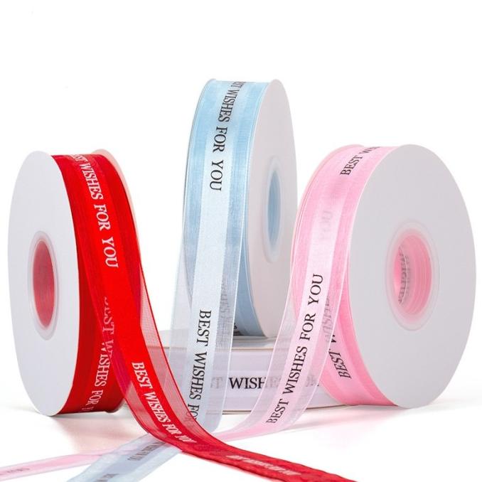 

Sale!!! Pita Kain / Pita Kue / Pita Kado " Best Wish For You " (Per Roll) - Paling Diminati