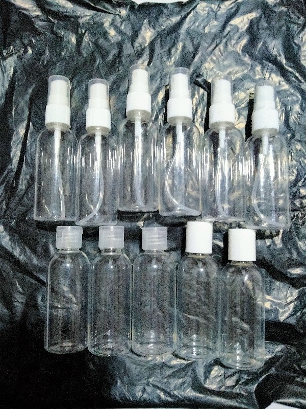 Botol 60ml + Tutup Fliptop Bening Transparan| Wasah Kosong Sabun Handsanitizer Gel