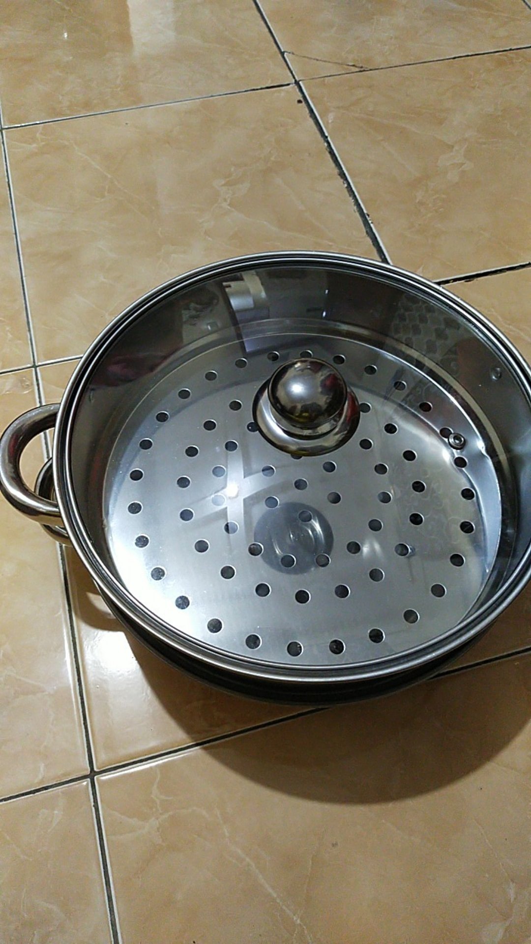 Dandang Stainless / Panci Kukus Steamer Bmw Susun 2