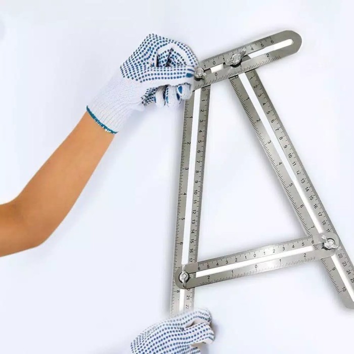 

RKY Penggaris siku lipat Ukur 4 Sisi Angleizer Empat Sudut Angle Izer BURUAN