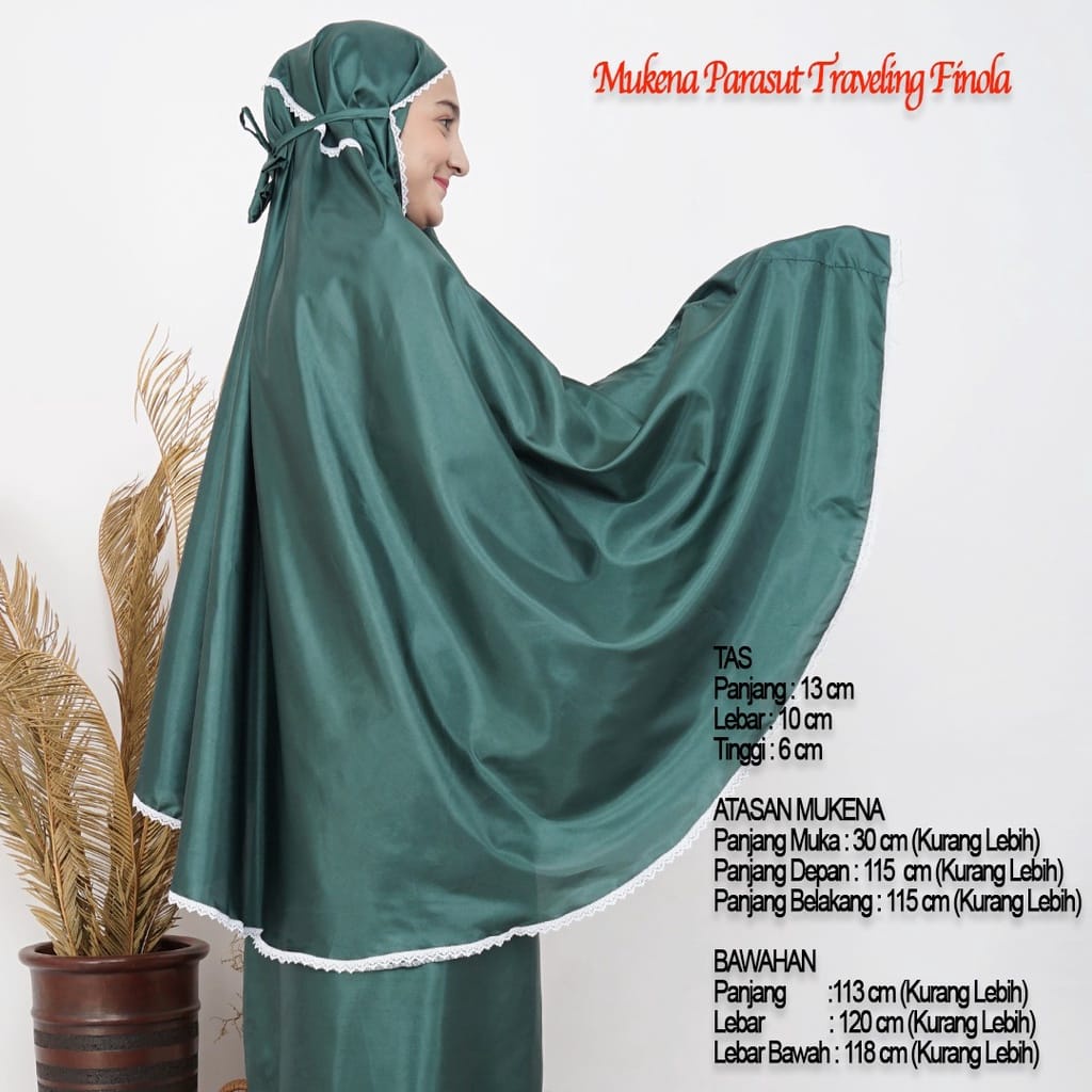 Mukena Alesya Satin Renda plus tas dan sajadah traveling desain/Harga Grosir/Best Seller/Bisa COD