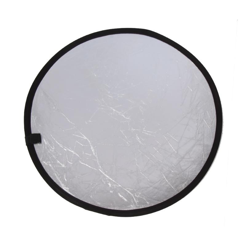 Round Reflektor Cahaya Studio Foto 2 in 1 Gold Silver - Silver/Gold