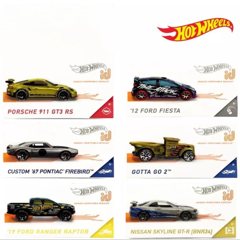 Hot Wheels ID Nissan Skyline GTR34 GT R34 GT-R34 BNR34 Bugatti Chiron Batman Batmobile DC Original Mattel Hotwheels Miniatur Diecast Mobil Mobilan