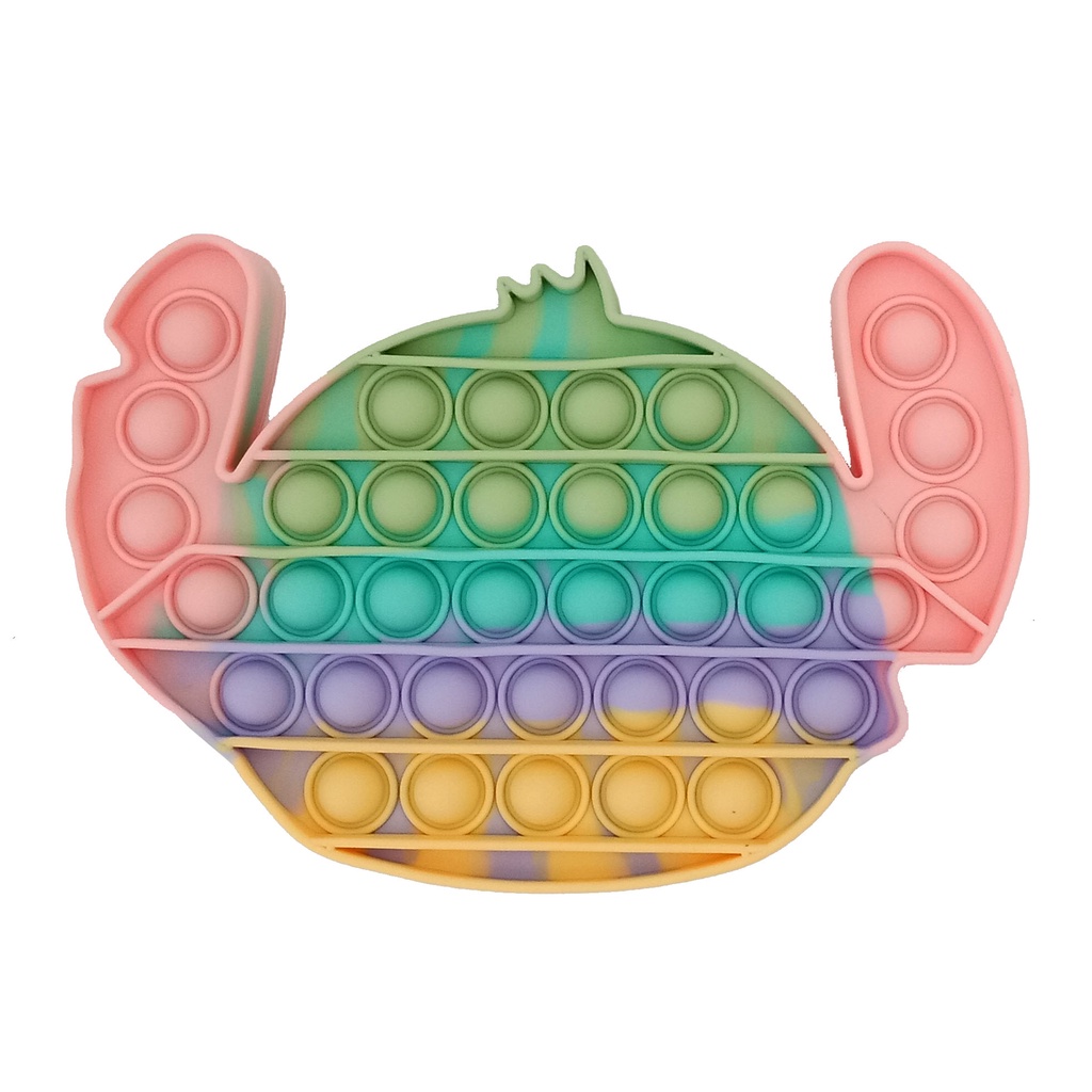 Pop It Fidged Toys Mainan TikTok Push Pop-Stitch Pastel
