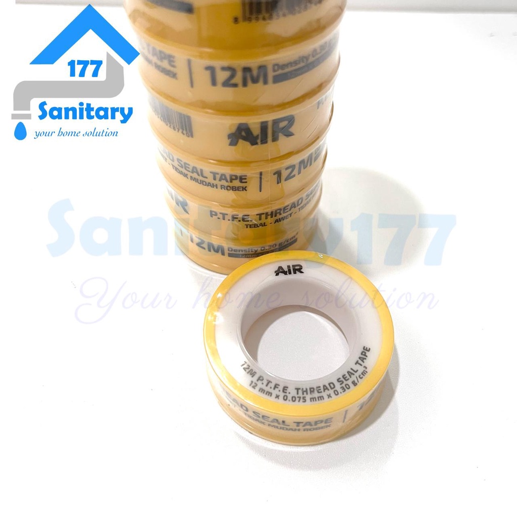 Sealtape 12 meter AIR-solatip kran sealtip seltip lakban sambungan kran seal tape isolasi keran solatip