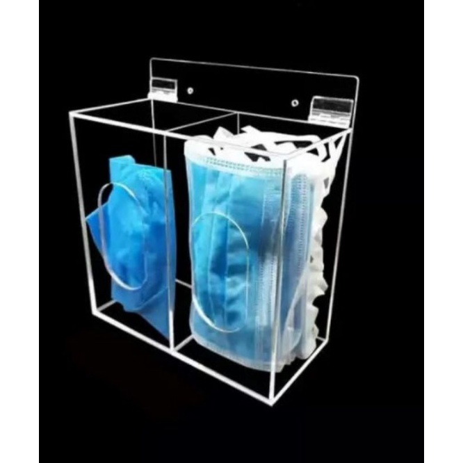 Akrilik tempat ato wadah masker
