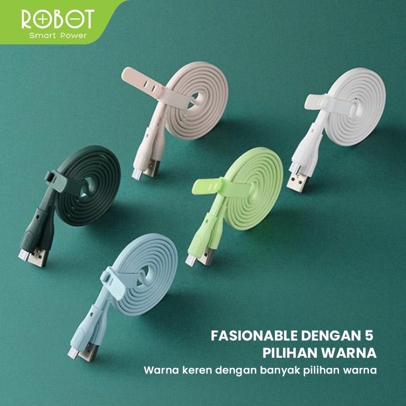 Robot RGM100 Cable Data Micro USB Android Kabel Data ( per 1 pcs ) Garansi Resmi 1 tahun