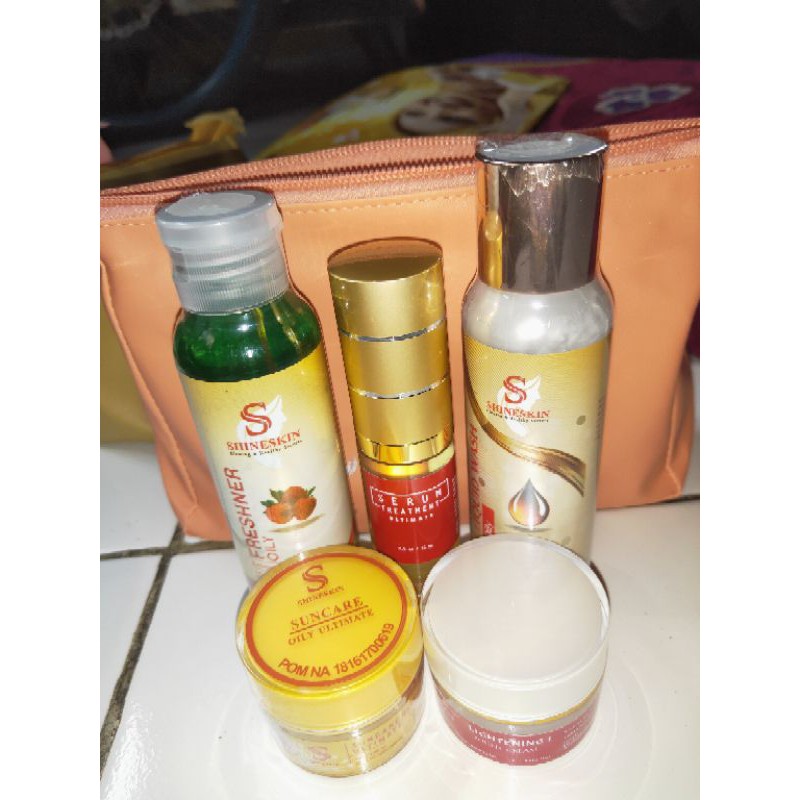 SHINESKIN paket flek berminyak