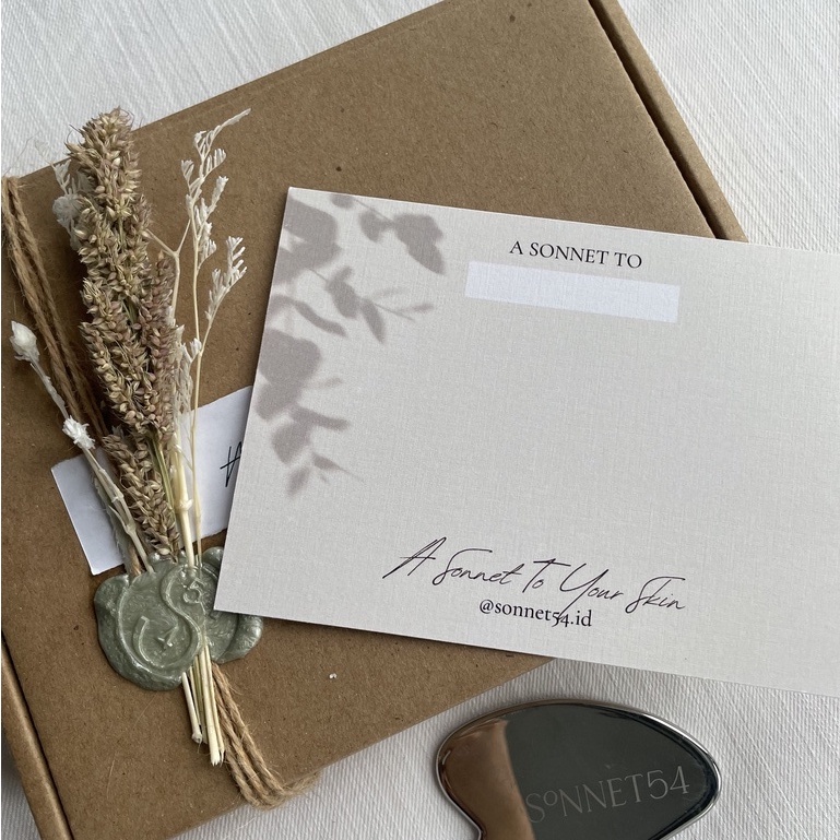 

Sonnet54 Gift Packaging & Handwritten Card