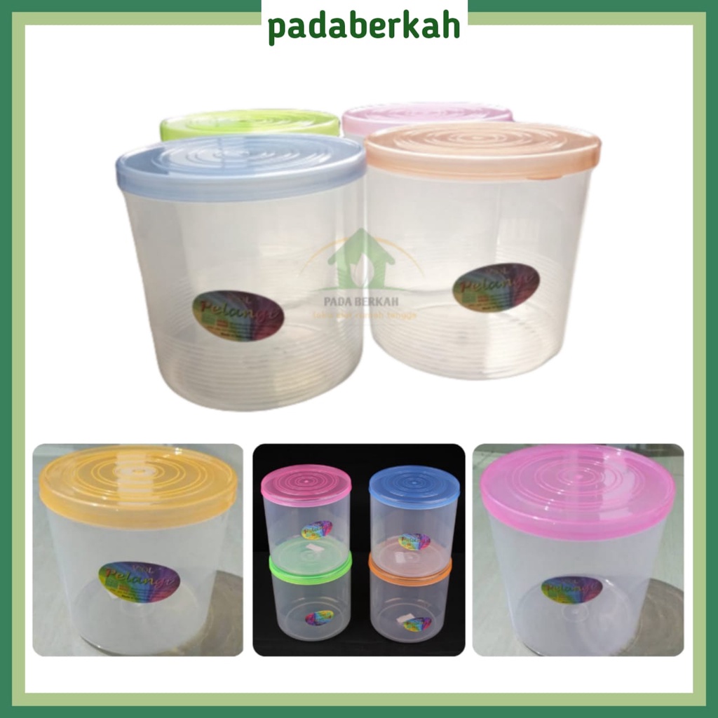 Toples Makanan Plastik Viola Pelangi / Toples Kue Pelangi Viola / Toples Makanan Serbaguna Viola Pel
