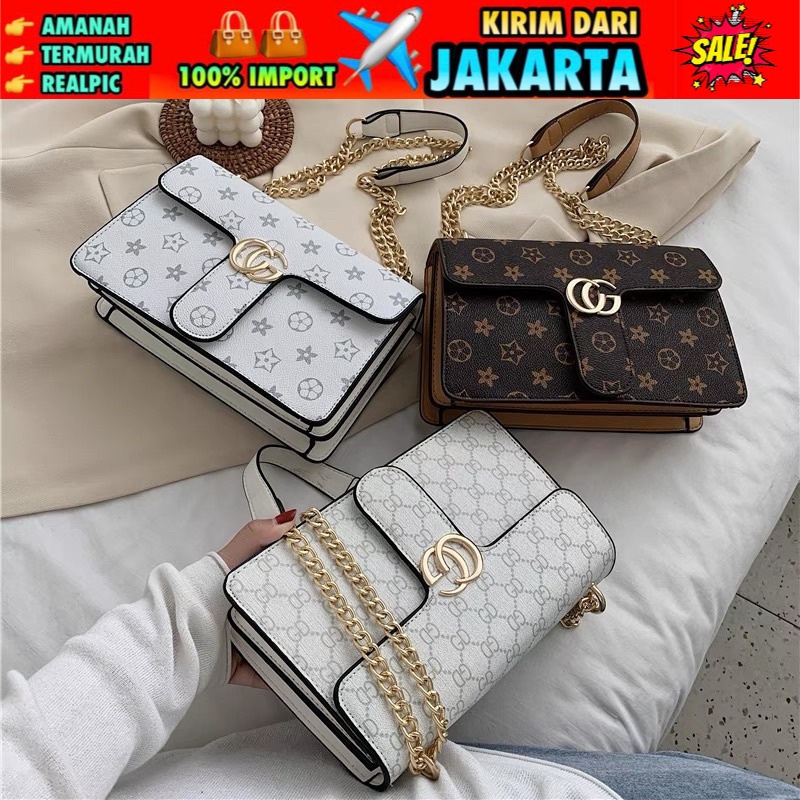 TI 3088 - TAS SELEMPANG WANITA IMPORT MURAH TAS BATAM PESTA WANITA - G