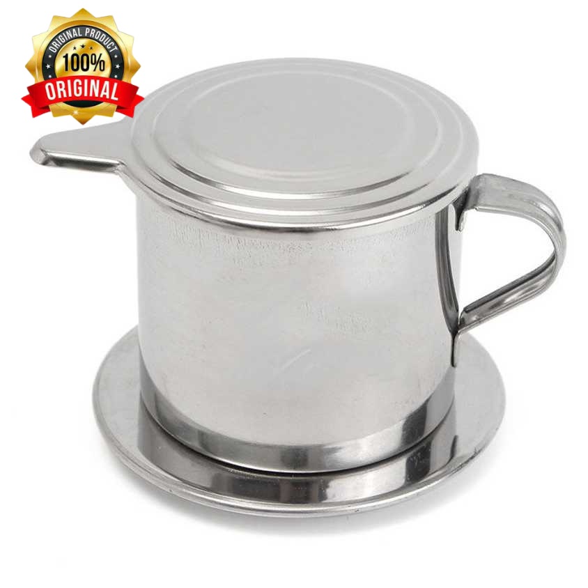 One Two Cups Filter Saring Kopi Coffee Drip Pot Stainless Steel - LC1