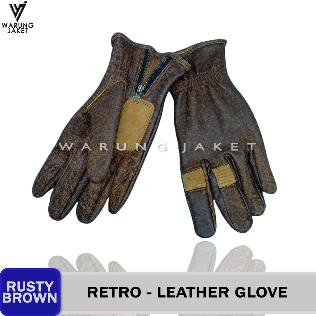 Sarung Tangan Kulit Classic Retro Sport WJA574 Leather