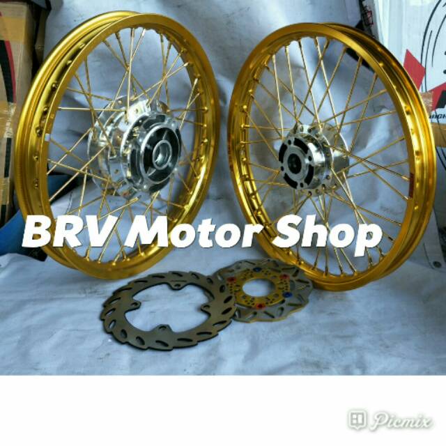 Velg Ninja R Ninja RR Ss - Velg Ninja Paketan Komplit Bonus Piringan Siap Pasang Ring 17