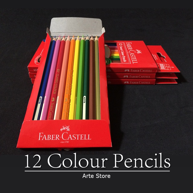 Pensil Warna - Faber Castell Classic Pencil Color 12 warna