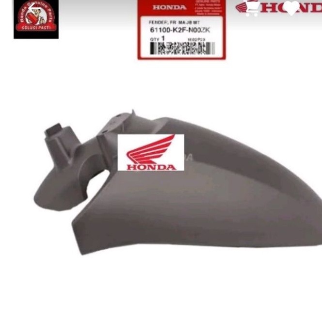 spakbor depan, slebor, fender fr scoopy  2021-2023 warna coklat dop 61100-K2F-N00ZK asli honda