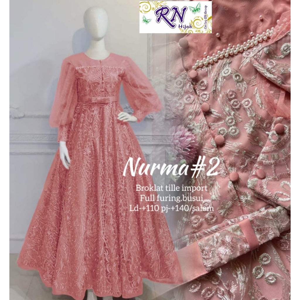 Busana Terbaru NURMA #2 DRESS by SN/NADHIFA FASHION