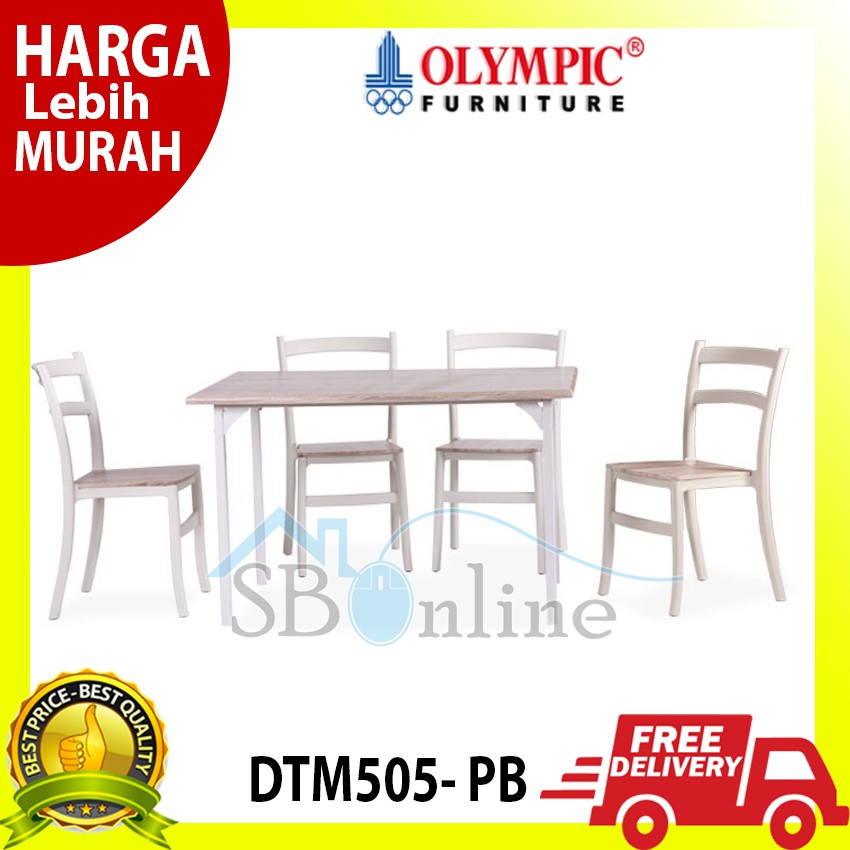 Meja Makan Olympic Include Kursi 4Pcs - DTM 505P-B