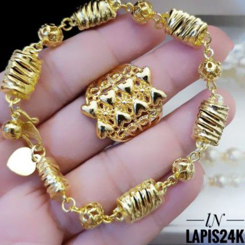 Xuping Set Perhiasan Gelang dan Cincin Wanita A16