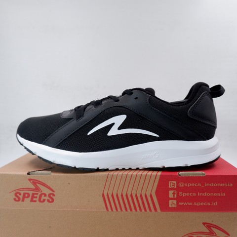 Sepatu Running/Lari Specs Lightstreak Black White 200642 Original BNIB