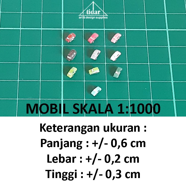 

[MR] Miniatur Mobil / Maket Kendaraan Roda Empat Skala 1:1000 (Seribu)