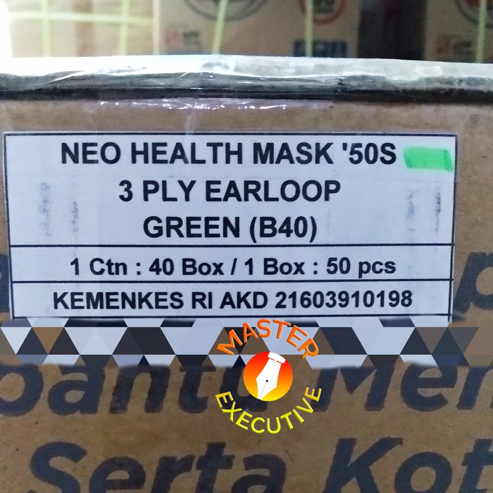 Neo Health Masker Budget Sekali Pakai / Disposable Earloop Mask 50 pcs