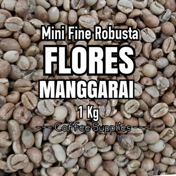 Mini Fine Robusta Flores Manggarai Green Bean Biji Kopi Mentah Ntt 1Kg Promo