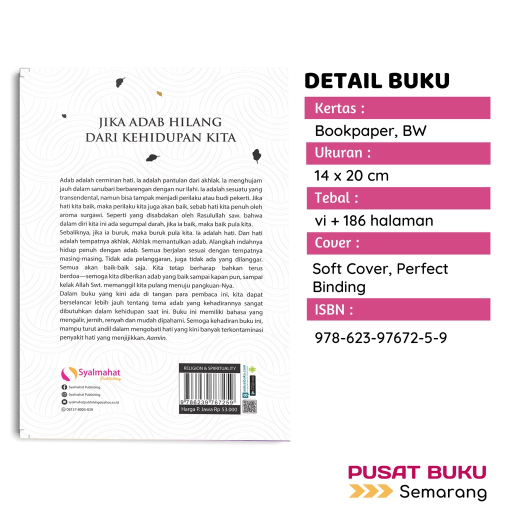 Buku Islami Motivasi Islam Jika Adab Hilang Dari Kehidupan Kita-2