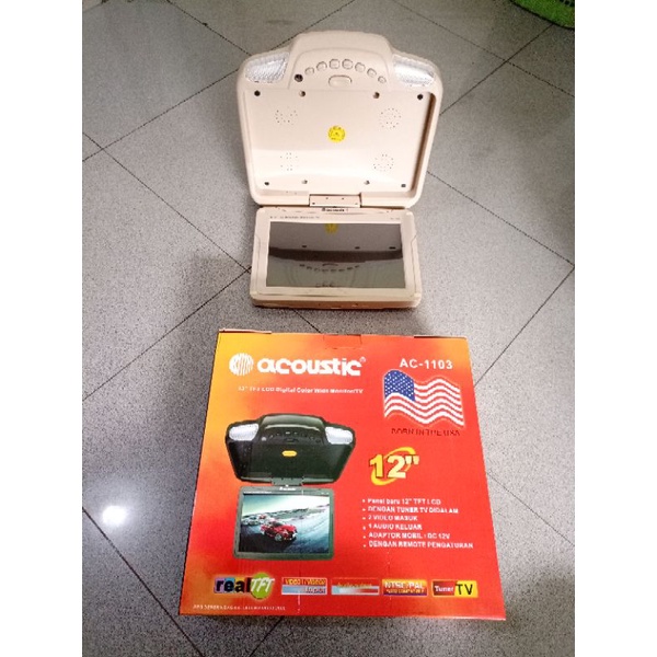 TV plafon mobil 12 inch  TV di plafon Roof TV TV flip down
