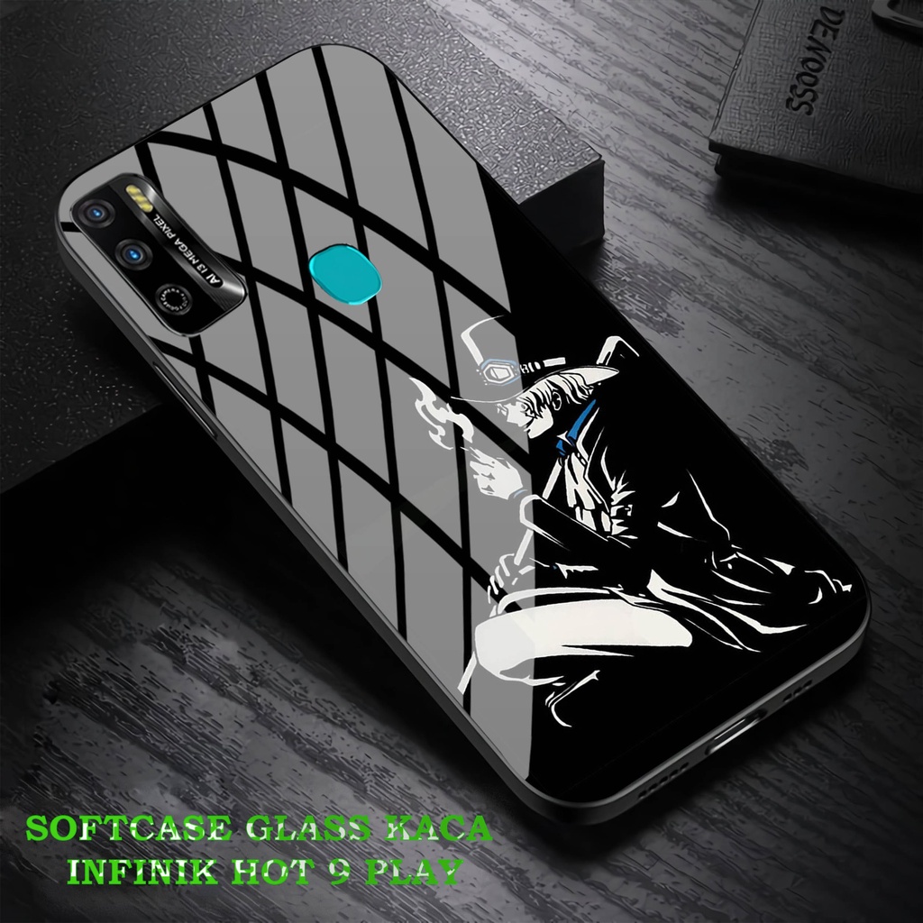 Softcase Glass Kaca Infinik Hot 9 Play - Case Hp Pelindung Handphone Infinik Hot 9 Play [ A20].