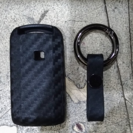 Casing Sarung Silikon Remote Kunci Immobilizer Karbon Pajero