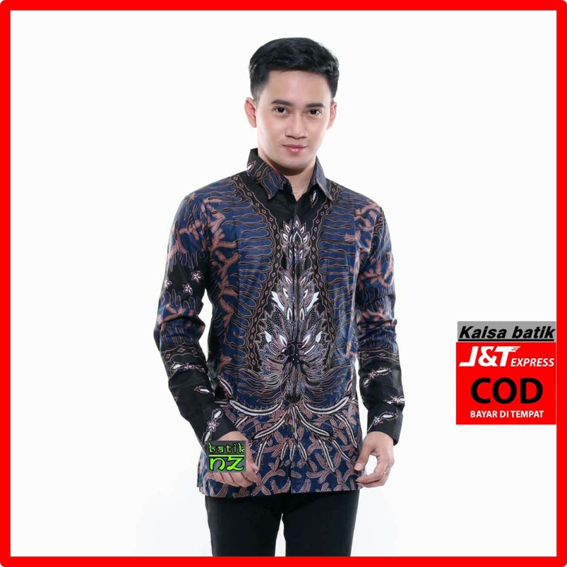 Baju Batik Kemeja Pria lengan Panjang Lengan Pendek Baju Atsan pria Modern Untuk Anak Remaja Seragam