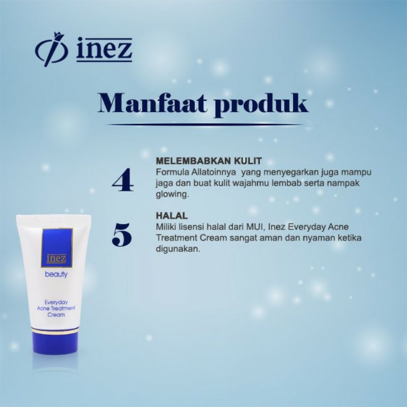 INEZ Everyday Acne Treatment Cream / Krim Jerawat