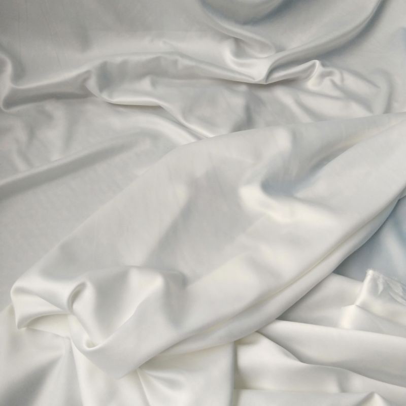 Rok Lilit Polos Satin Silk Premium Wrap skirt  Free ring-Broken White