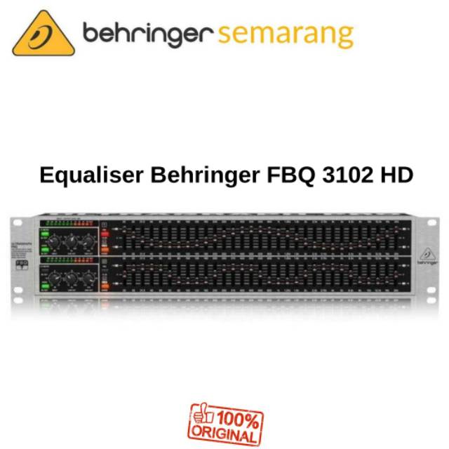 Behringer FBQ3102HD - FBQ3102 HD - FBQ 3102 HD 2 x 31 Band Equaliser Original