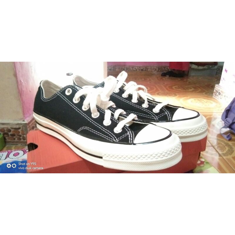 SEPATU CONVERSE CHUCK 70 OX BLACK Art. 162058C ORIGINAL
