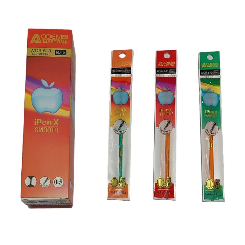 Isi Pulpen Gel Tech Murah WGR-602 / WGRV-613 (20 pc) Untuk Pen Joyko/Kenko