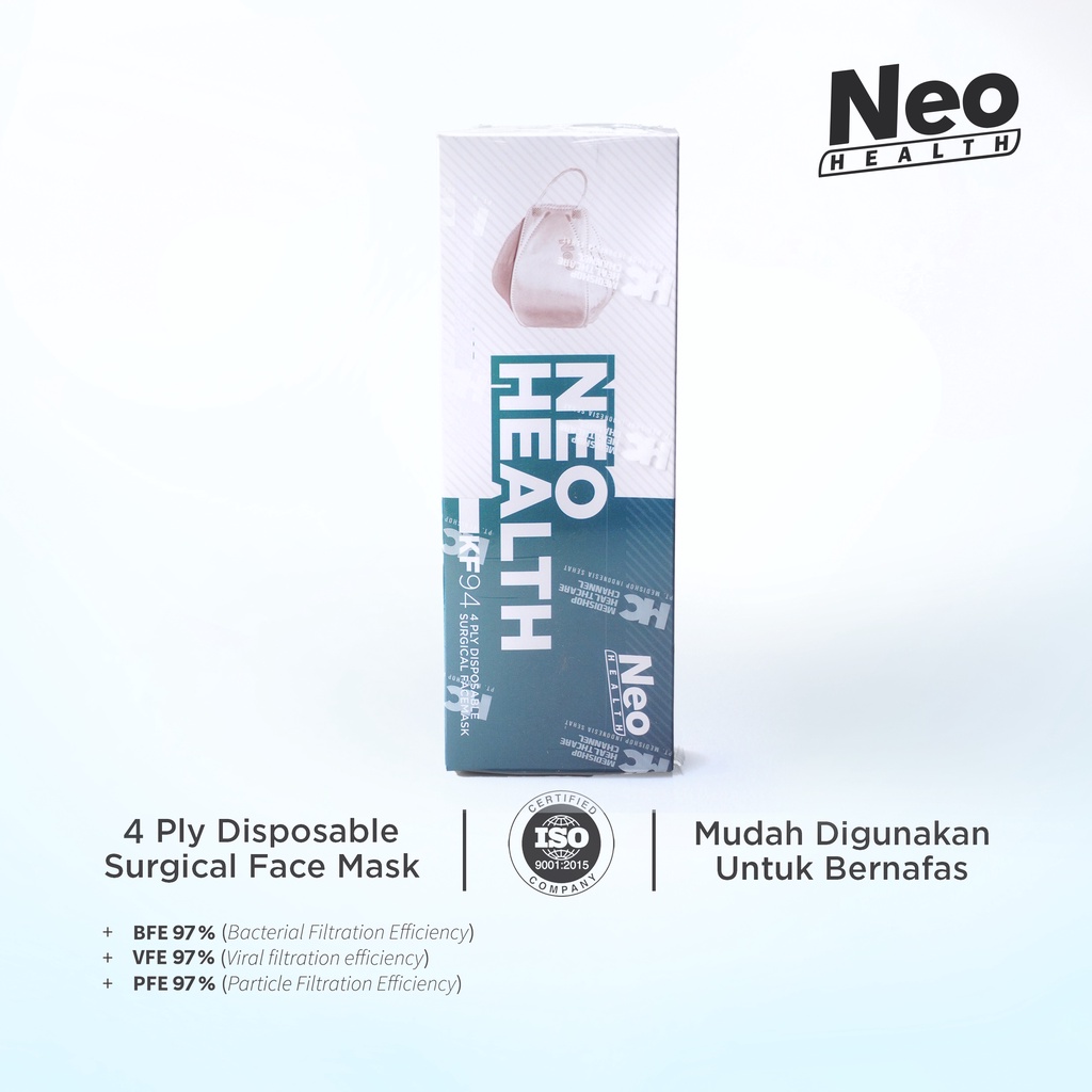 Neo - KF94 30’S Mask 4Ply Earloop Monochrome Colour masker medis