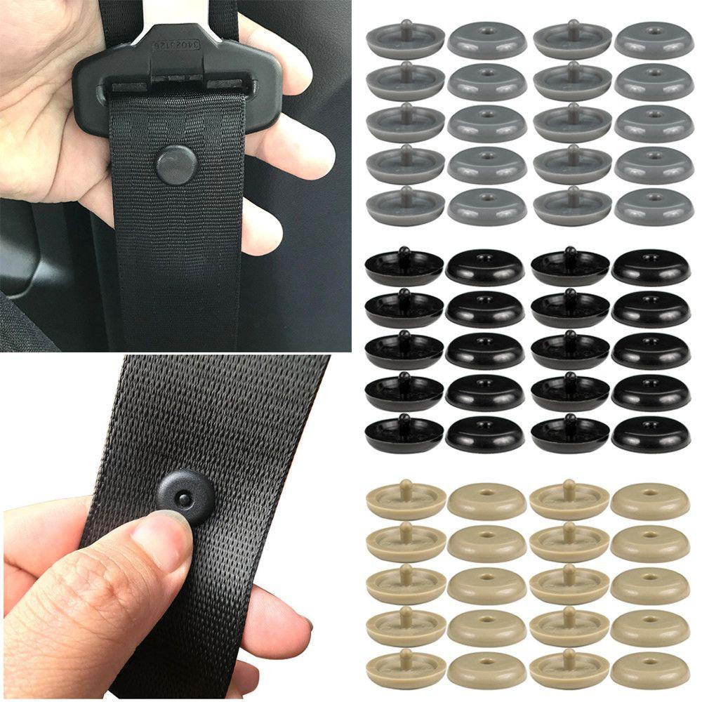 Nanas 10PCS Seat Belt Stop Button Stud Stopper Holder Penahan Sabuk Pengaman