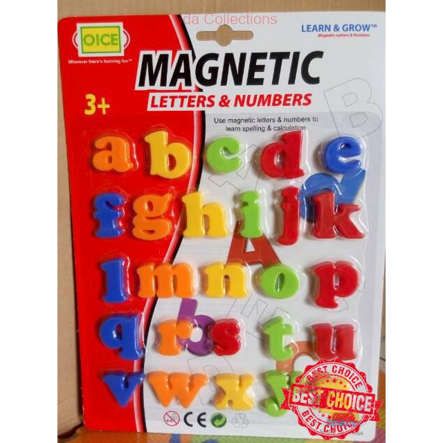Edukatif Toys Anak | Mainan Anak Magnetic Huruf / Magnetik Angka Letter / Number Magnet