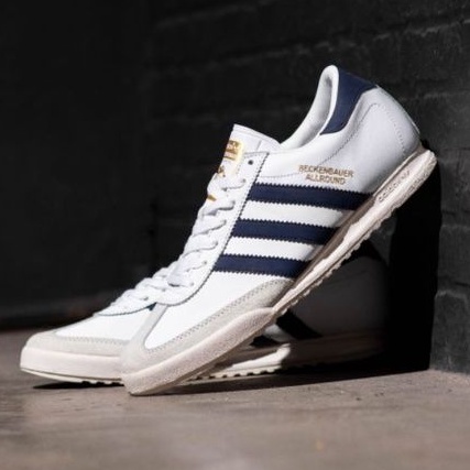 Adidas Beckenbauer White Navy Original Sneakers Pria / Sepatu Running Pria