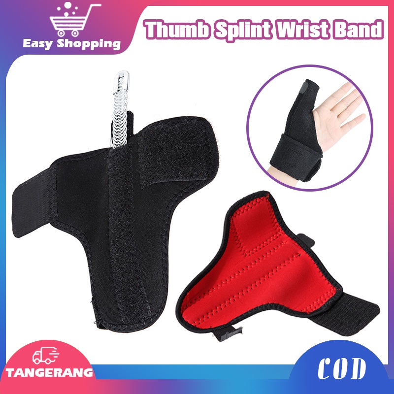 Thumb Splint Thumb Support Pergelangan Tangan Velcro Pelindung Jempol Wrist Band