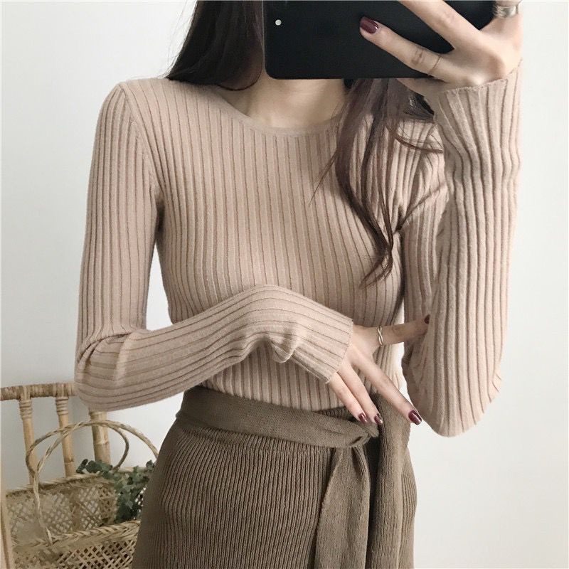 BEFAST - ZFS OOTD Wanita Sweater LELA / RJT NADFA INNER RAJUT / Pakaian Sweater Rajut / Atasan Lengan Panjang / Sweater Rajut Polos / Fashion Korean Style Wanita / Sweater Kekiniaan Remaja / Termurah / Trendy