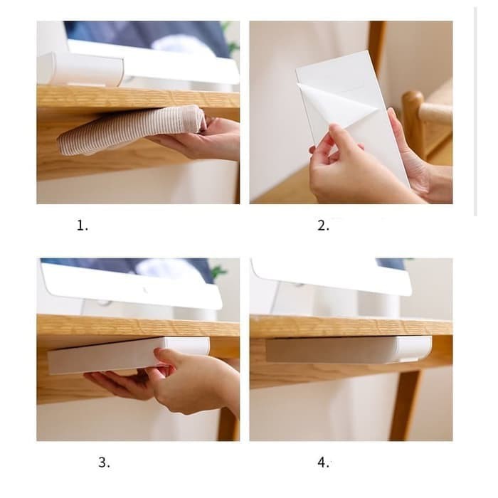 NA UNDER TABLE DRAWER - LACI SERBAGUNA MEJA KERJA MINIMALIS - STORAGE