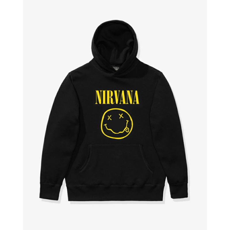 S - XXXXXL(6XL) Jaket NIRVANA Hoodie NIRVANA SMILEY FACE HNM Big Size OVERSIZE Hoodie Unisex JUMBO