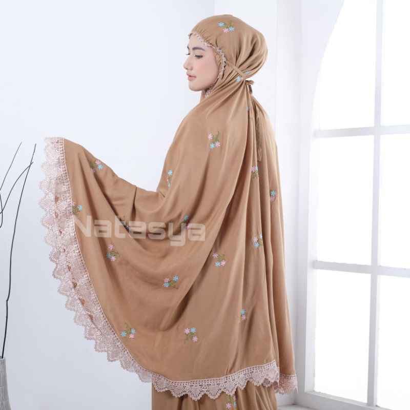 Mukena Dewasa Katun Rayon Bordir Melati